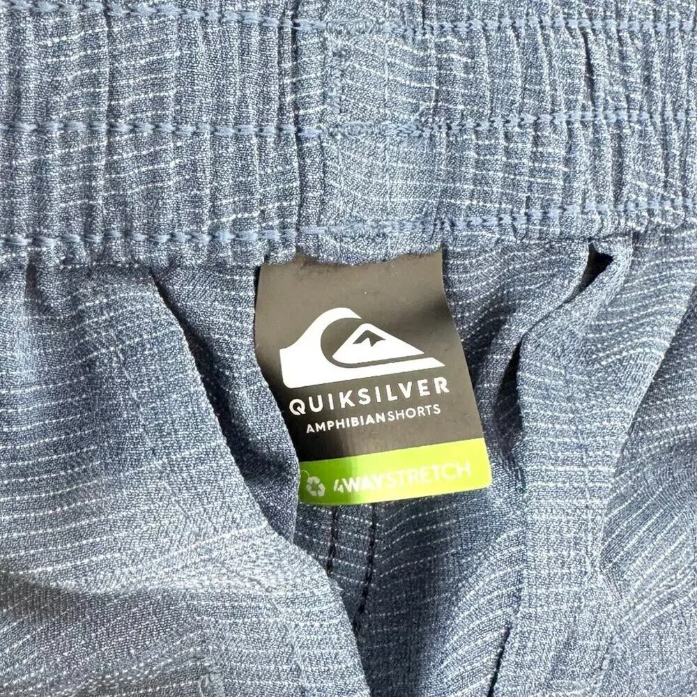Quiksilver Water Repellent Amphibian Board Shorts‎ Blue Size Men's Small